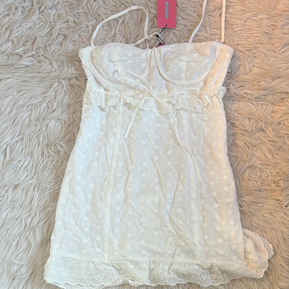 Edikted White Lace Dress NEW WITH TAGS